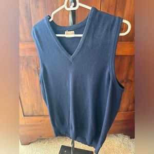 VINTAGE Saks Fifth Avenue Cashmere Blue Vest